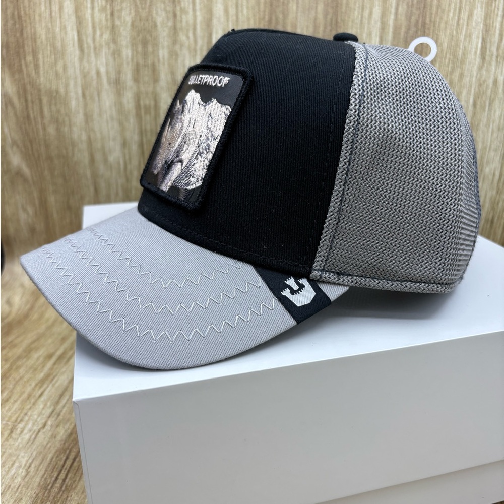 Goorin Brothers Bulletproof Black & Grey Trucker Hat - Picture 13 of 13
